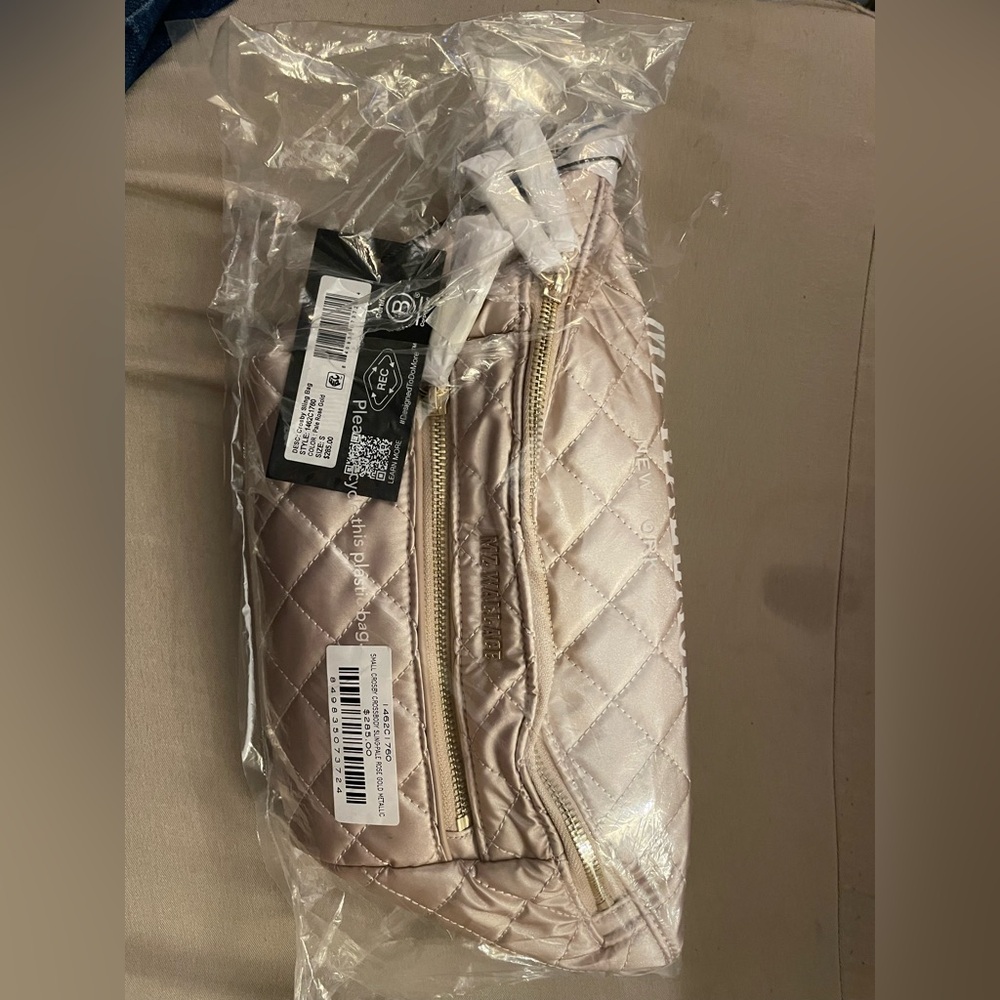 NWT MZ Wallace Quilted Crossbody Bag in rose gold metallic - Picture 2 of 8